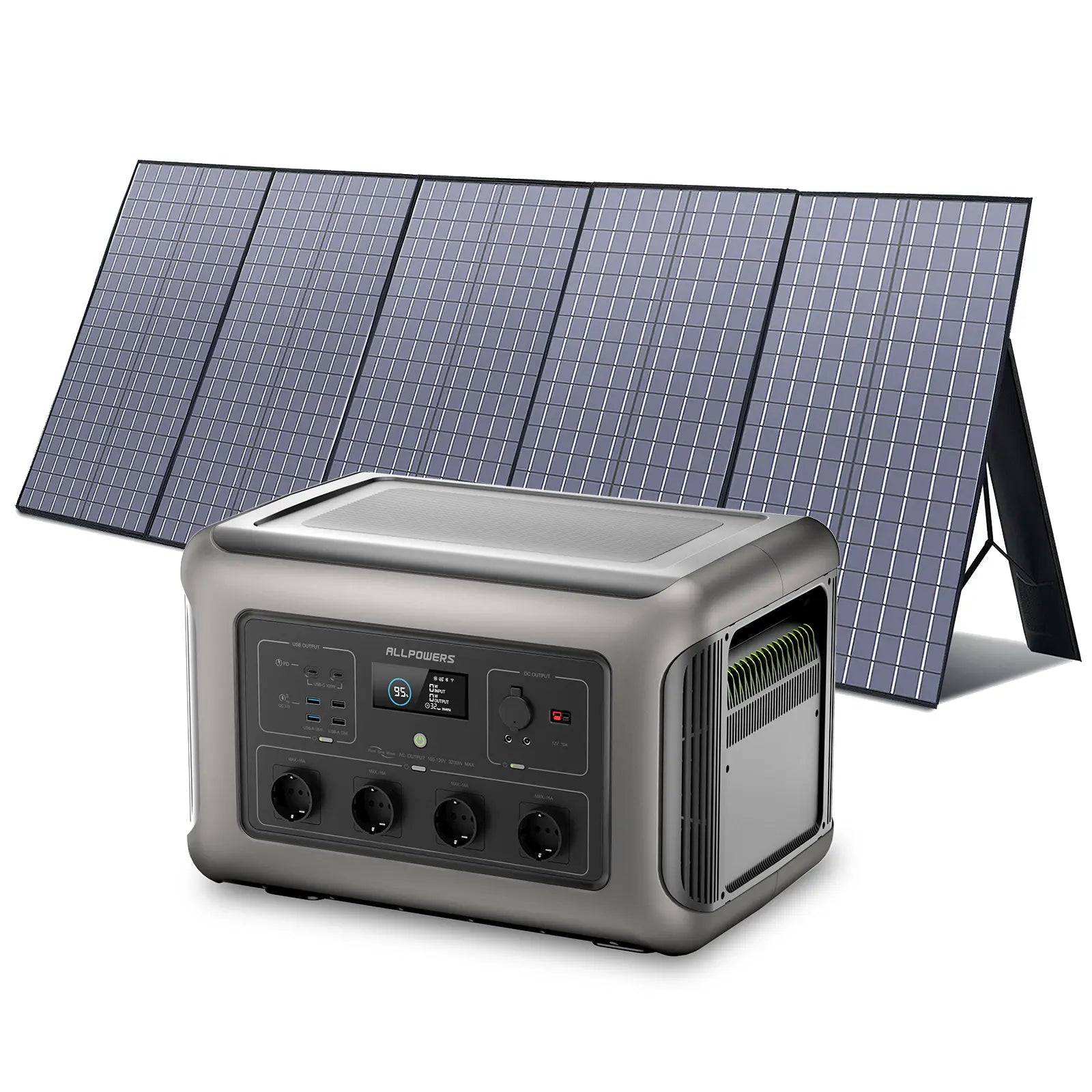 ALLPOWERS Solar Generator Kit 3500W (R3500 + SP037 400W Solar Panel)