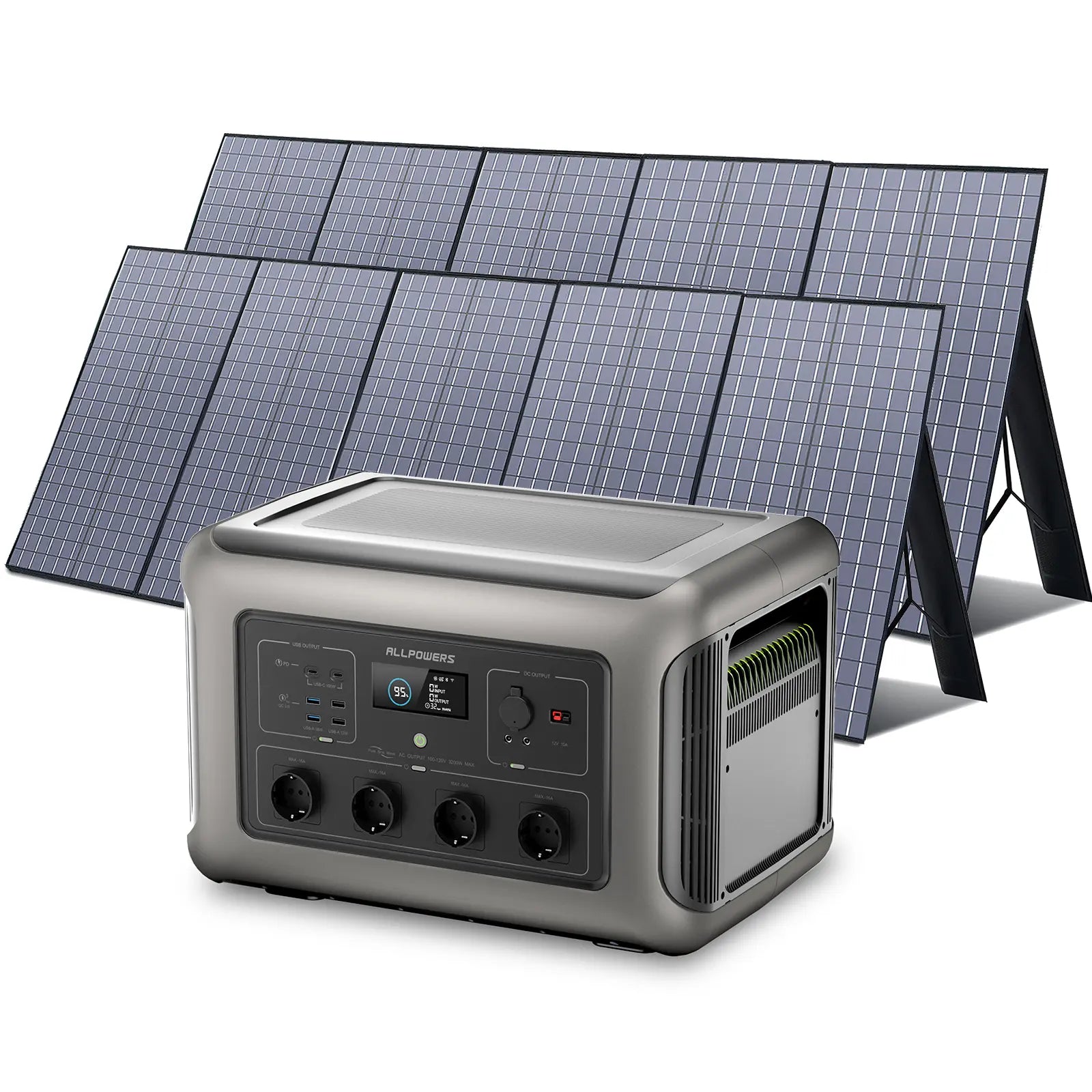 ALLPOWERS Solar Generator Kit 3500W (R3500 + SP037 400W Solar Panel)