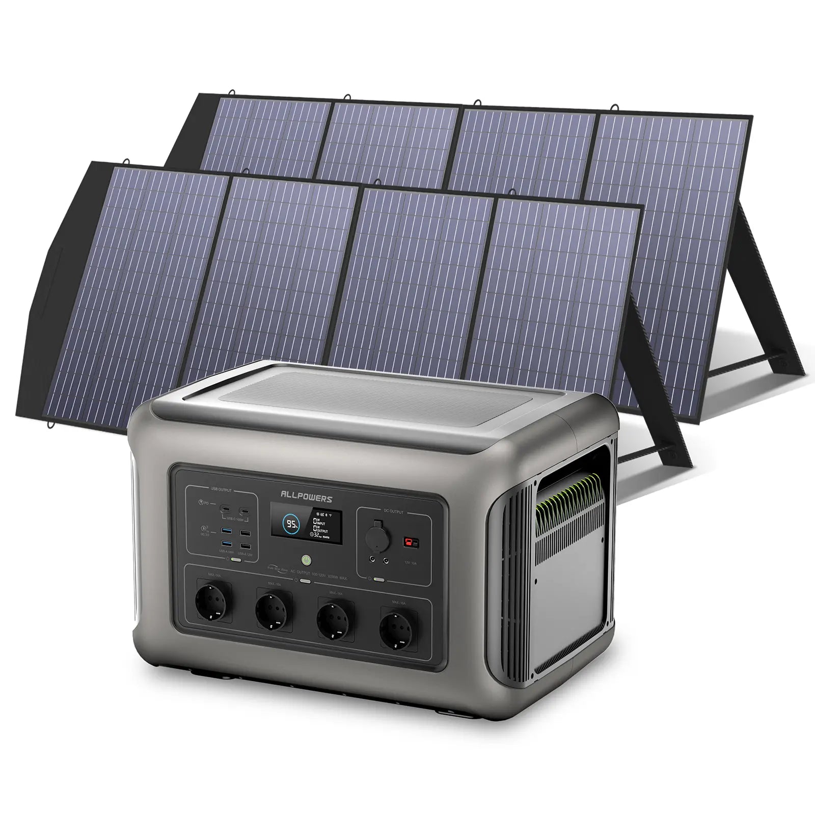 ALLPOWERS Solar Generator Kit 3500W (R3500 + SP033 200W Solar Panel)