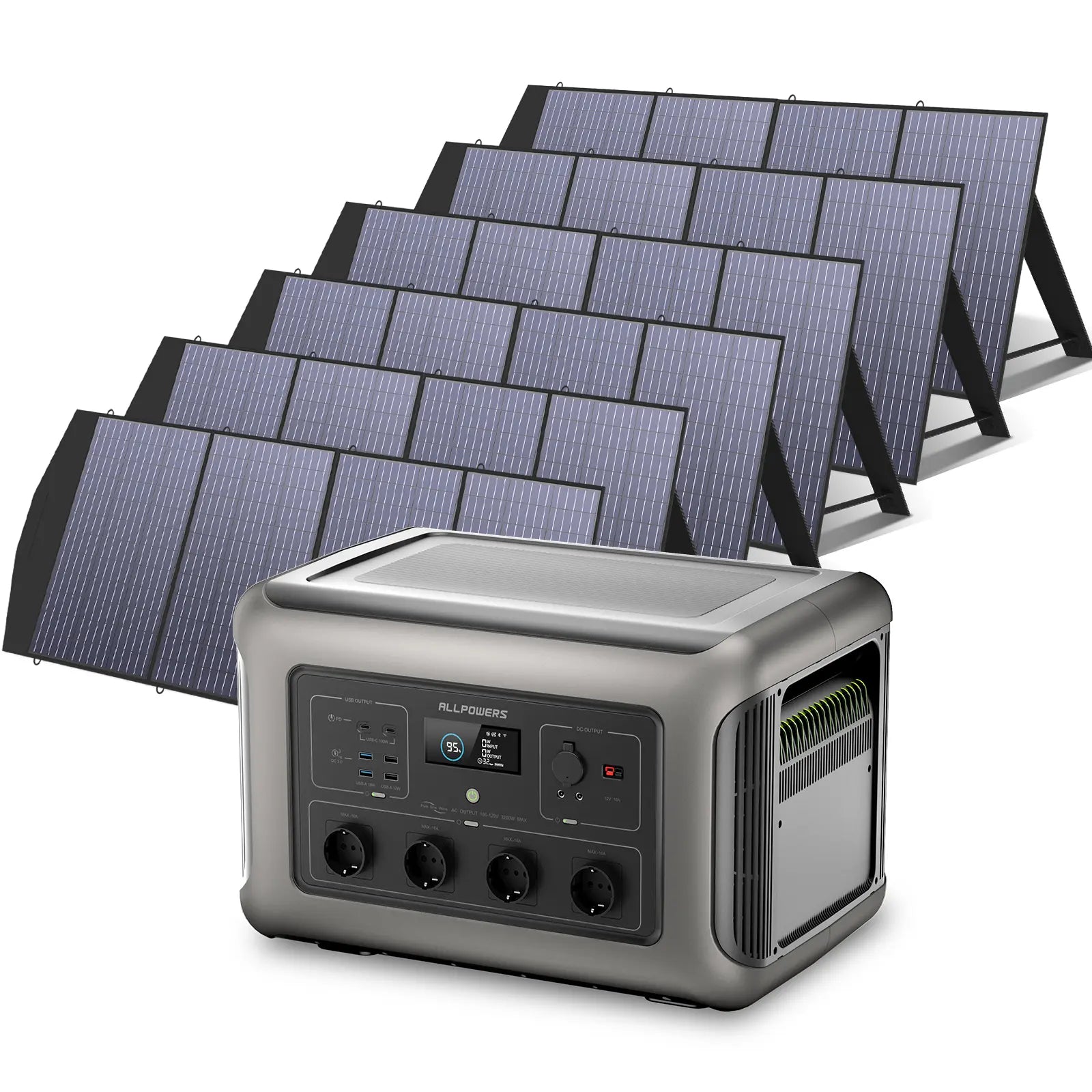 ALLPOWERS Solar Generator Kit 3500W (R3500 + SP033 200W Solar Panel)