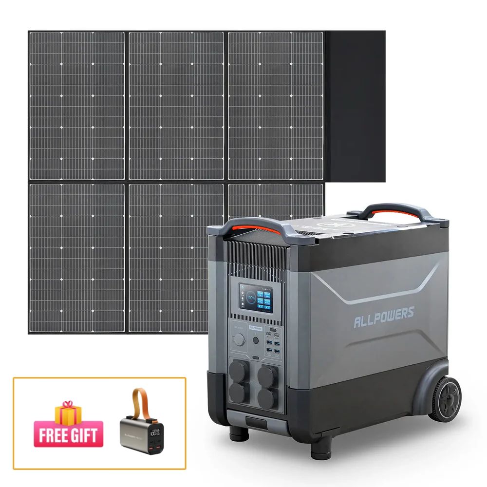ALLPOWERS Solar Generator Kit 4000W (R4000 + SP039 600W Solar Panel)