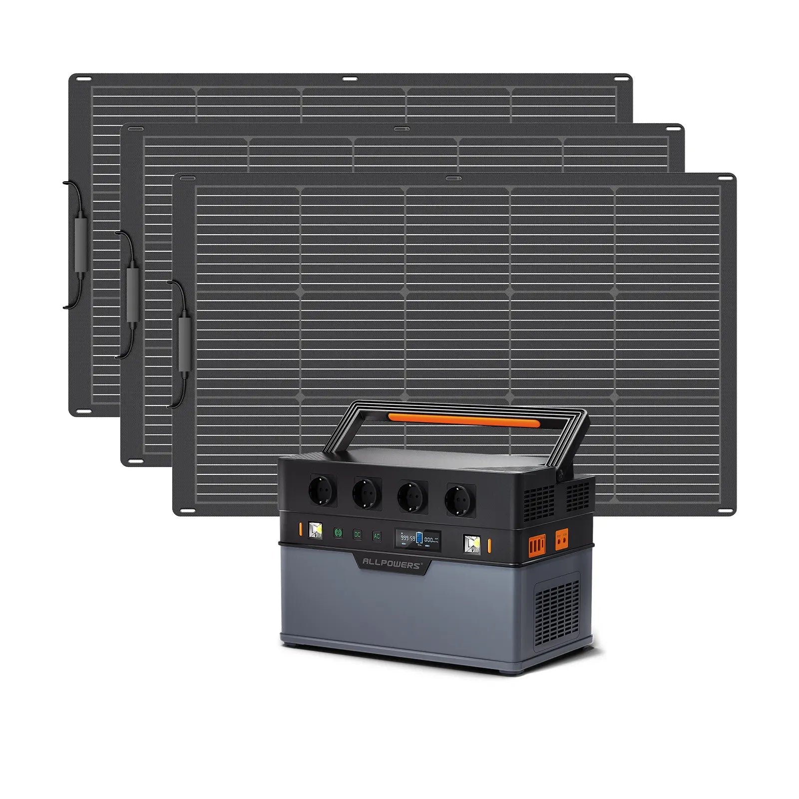ALLPOWERS Solar Generator Kit 1500W (S1500 + SF100 100W Flexible Solar Panel)