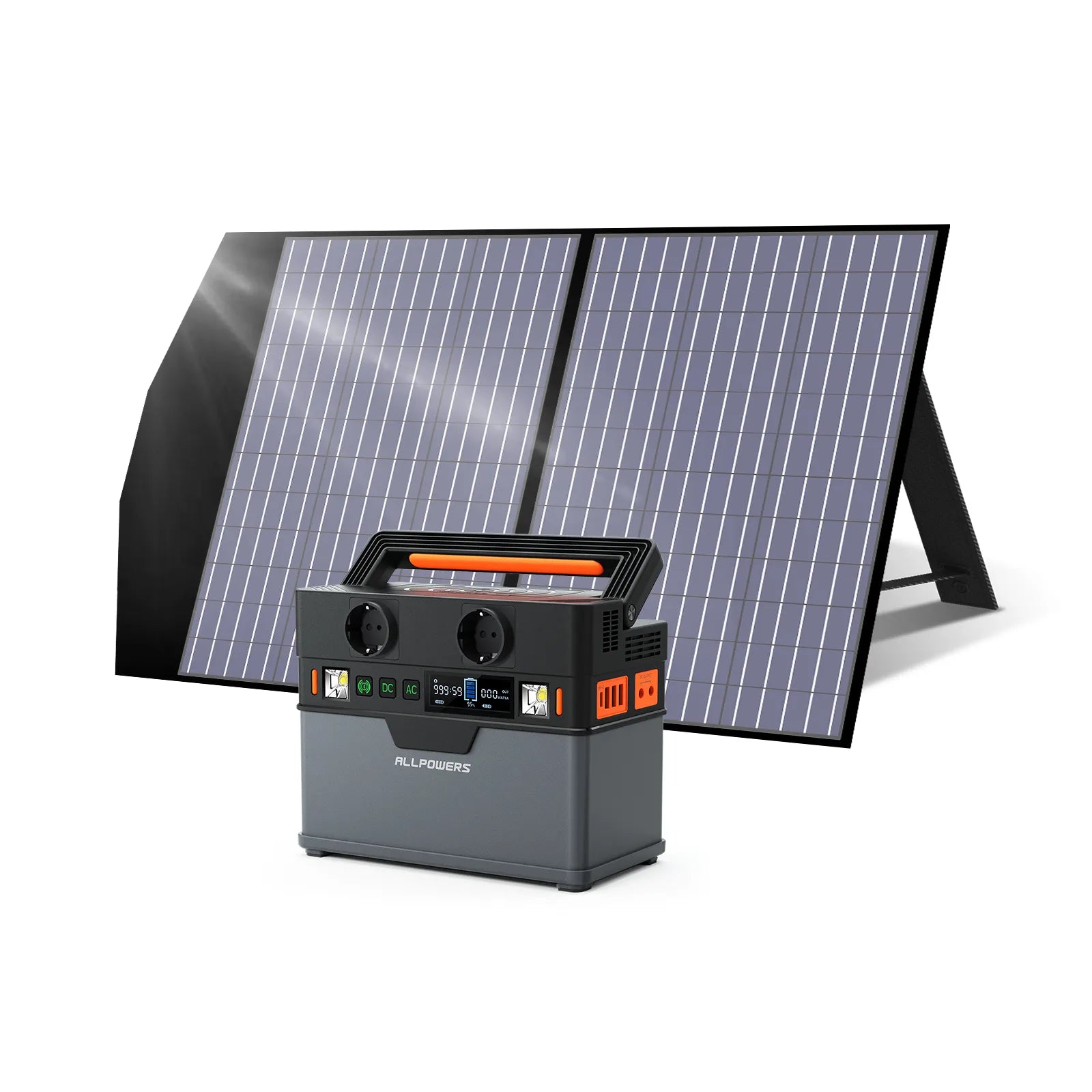ALLPOWERS S300 Solar Generator Portable Power Station 300W 288Wh with SP027 100W Solar Panels