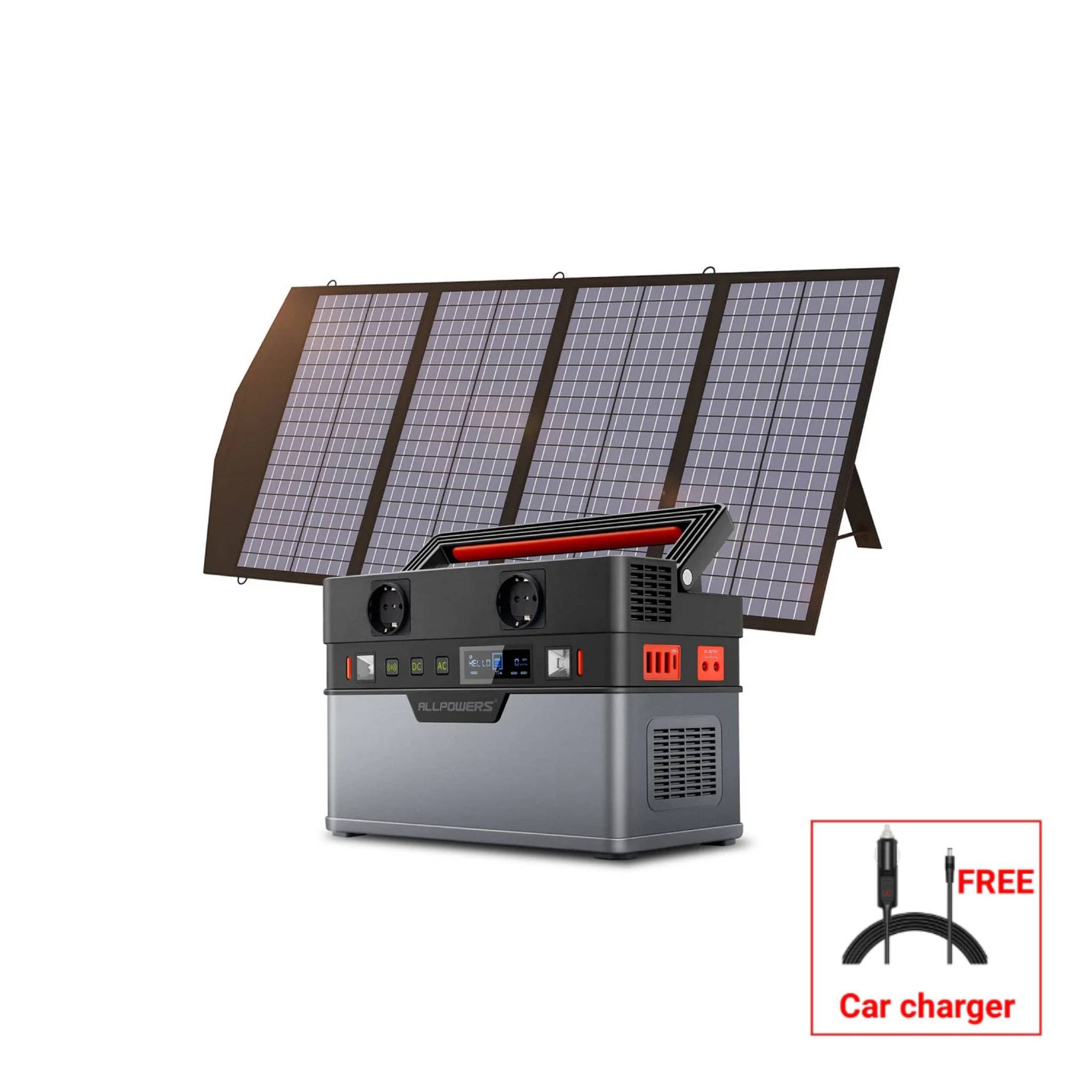 ALLPOWERS Solar Generator Kit 700W (S700 + SP029 140W Solar Panel)