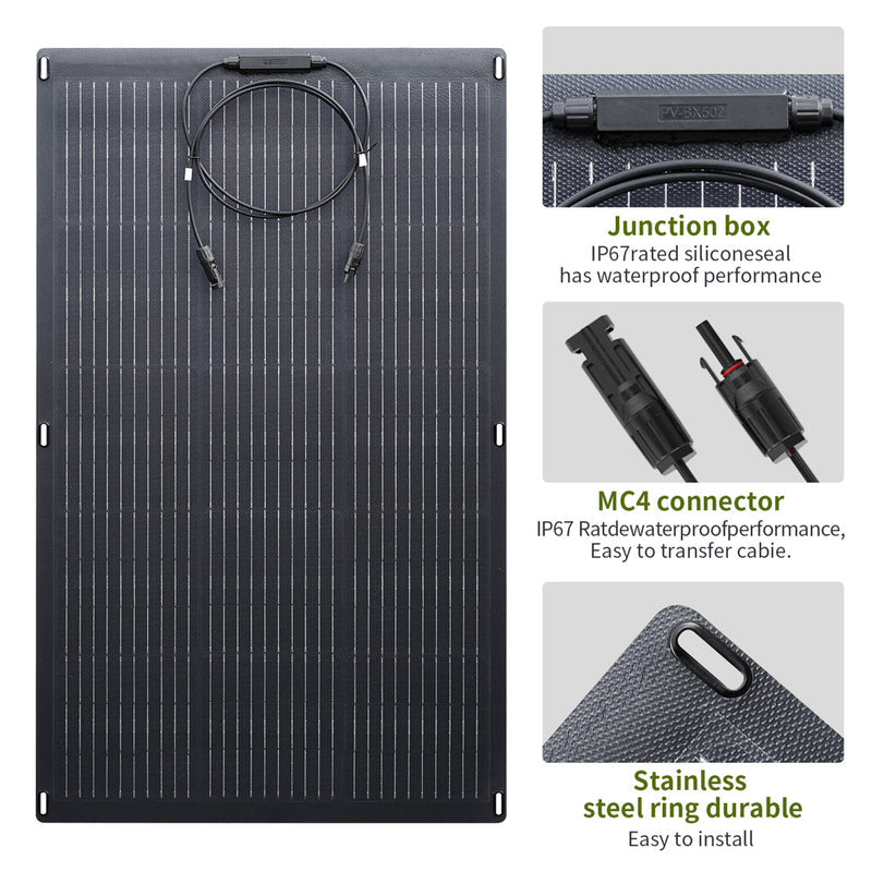 ALLPOWERS Solar Generator Kit 3500W (R3500 + SF100 100W Flexible Solar Panel)