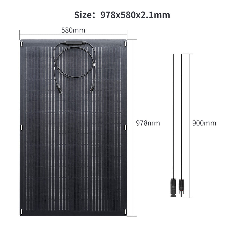 ALLPOWERS Solar Generator Kit 2500W (R2500 + SF100 100W Flexible Solar Panel)