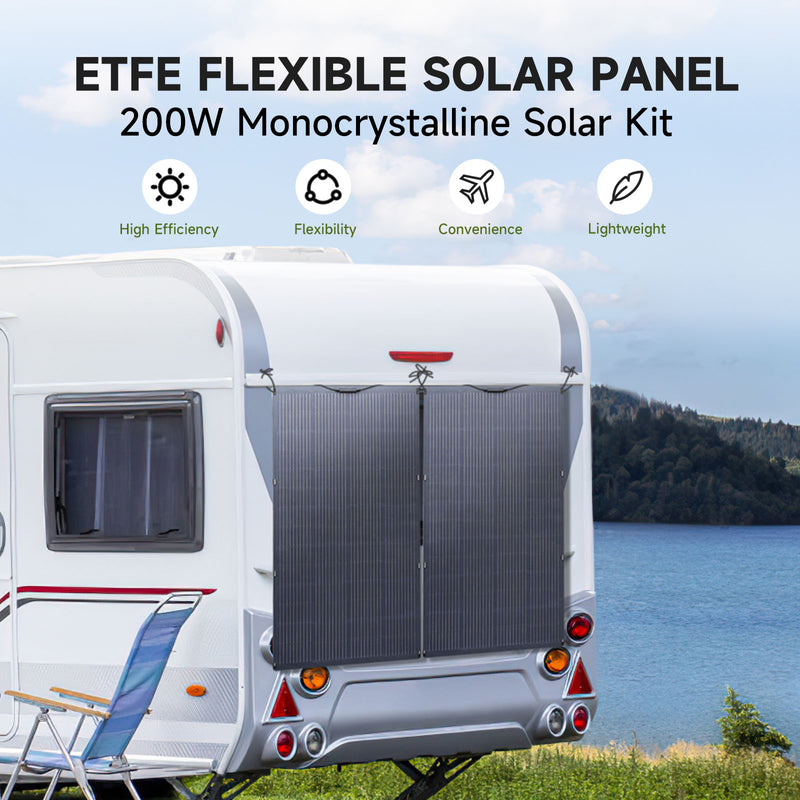 ALLPOWERS Solar Generator Kit 3500W (R3500 + SF200 200W Flexible Solar Panel)