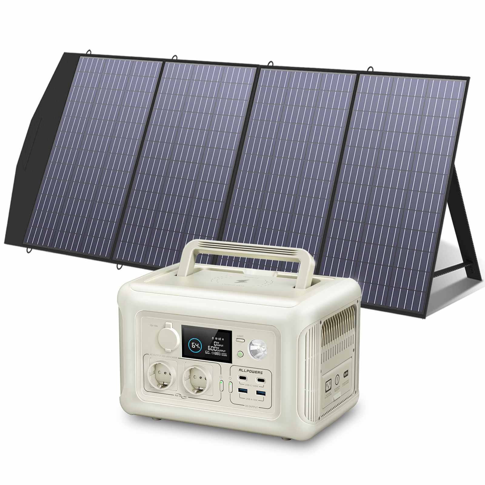 ALLPOWERS R600 Portable Power Station 600W 299Wh LiFeP04 Battery