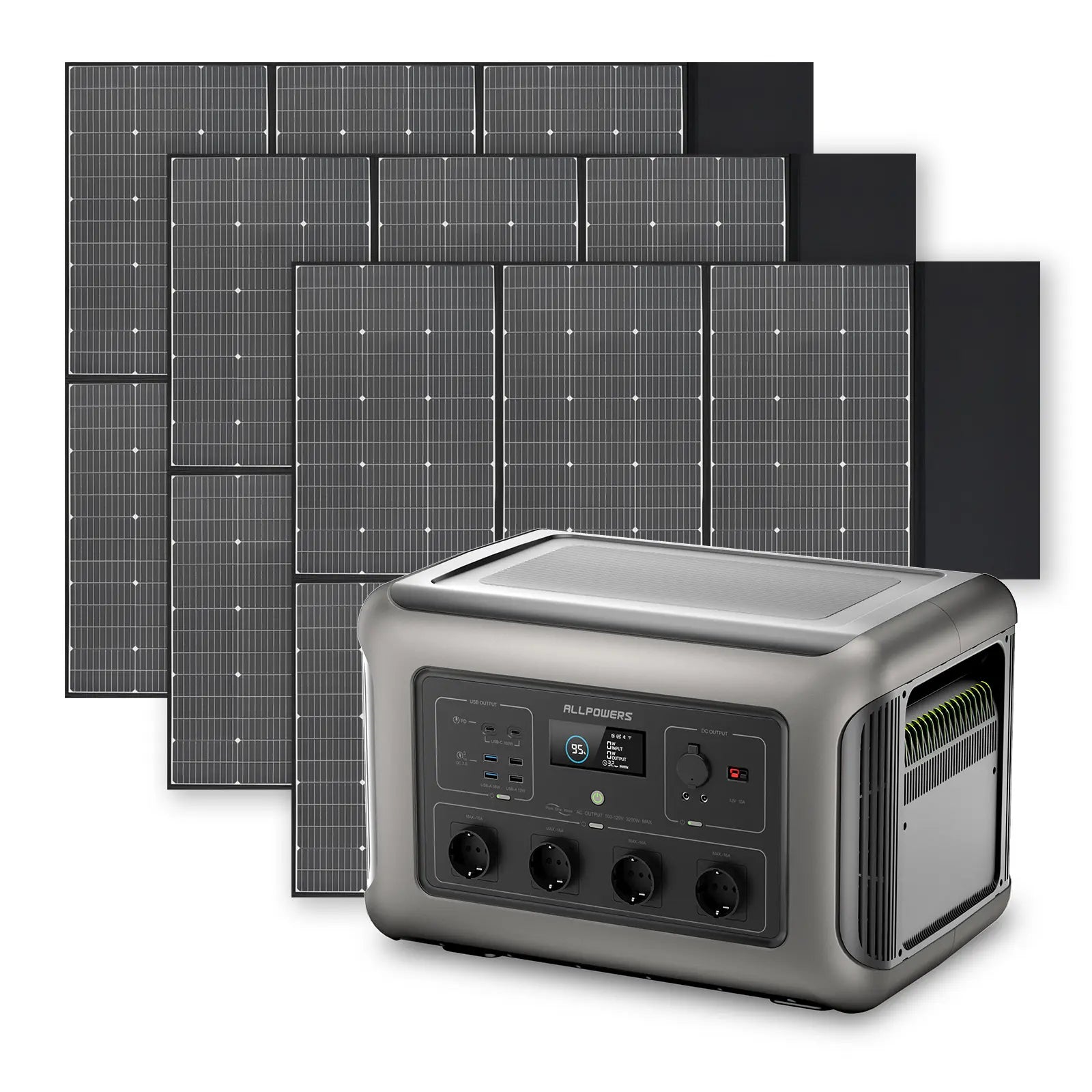 ALLPOWERS Solar Generator Kit 3500W (R3500 + SP039 600W Solar Panel)