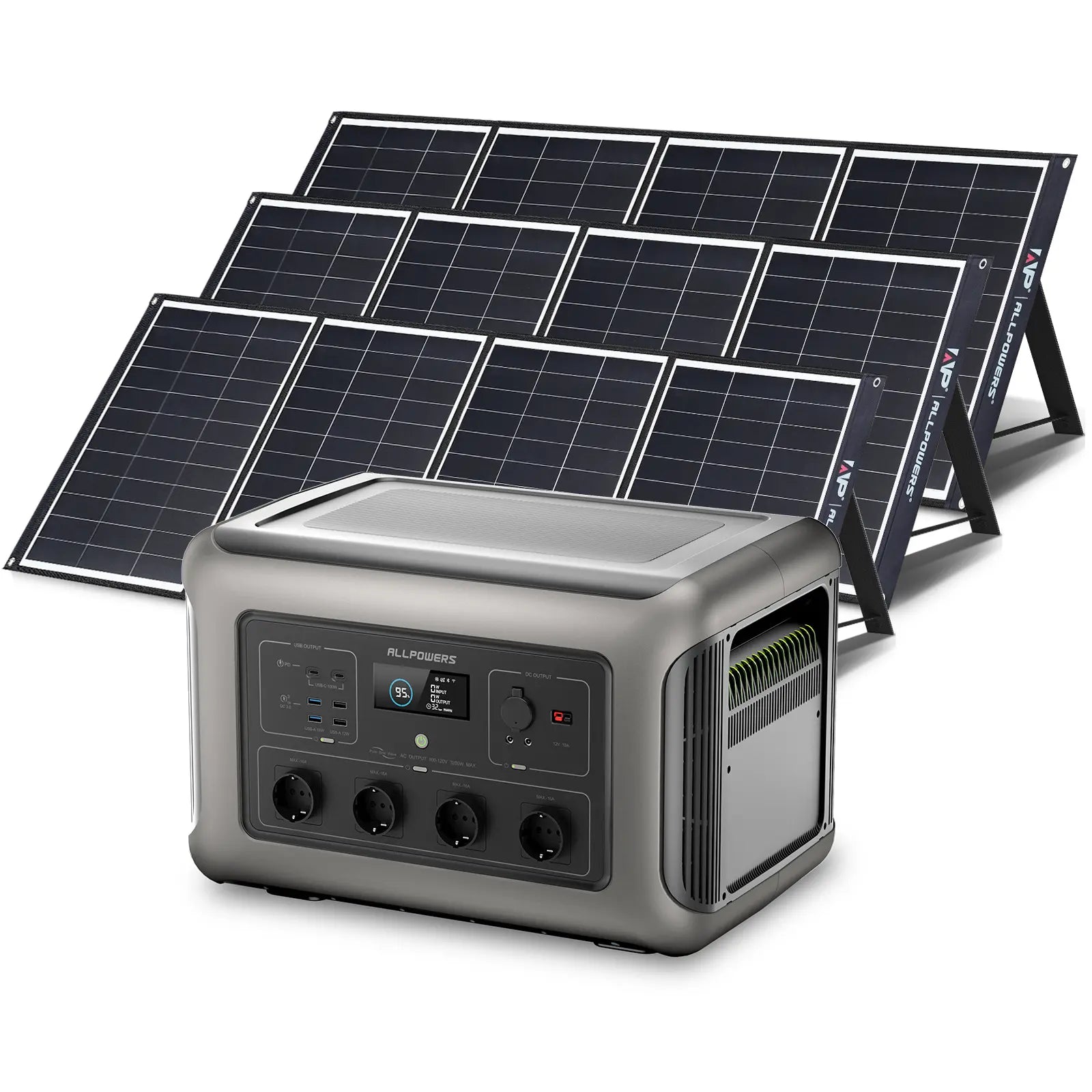 ALLPOWERS Solar Generator Kit 3200W (R3500 + SP035 200W Solar Panel)