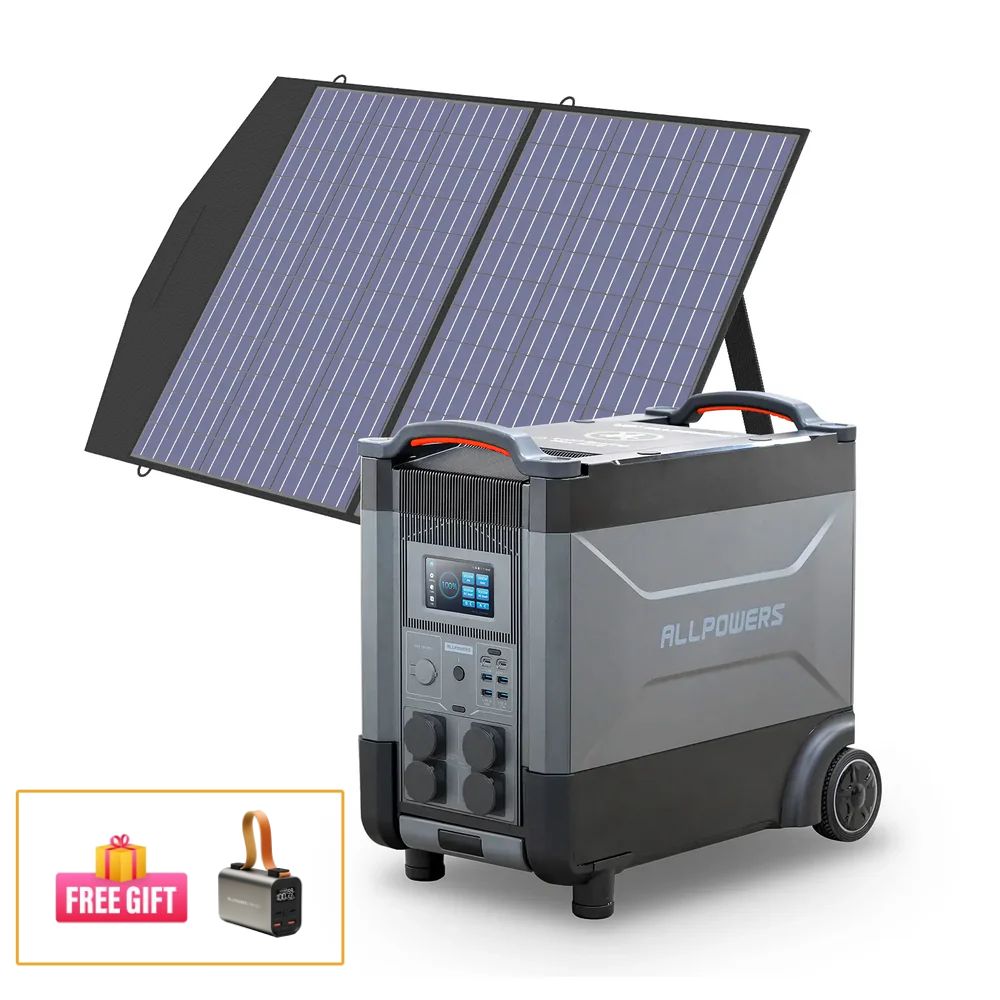 ALLPOWERS Solar Generator Kit 4000W (R4000 + SP027 100W Solar Panel)