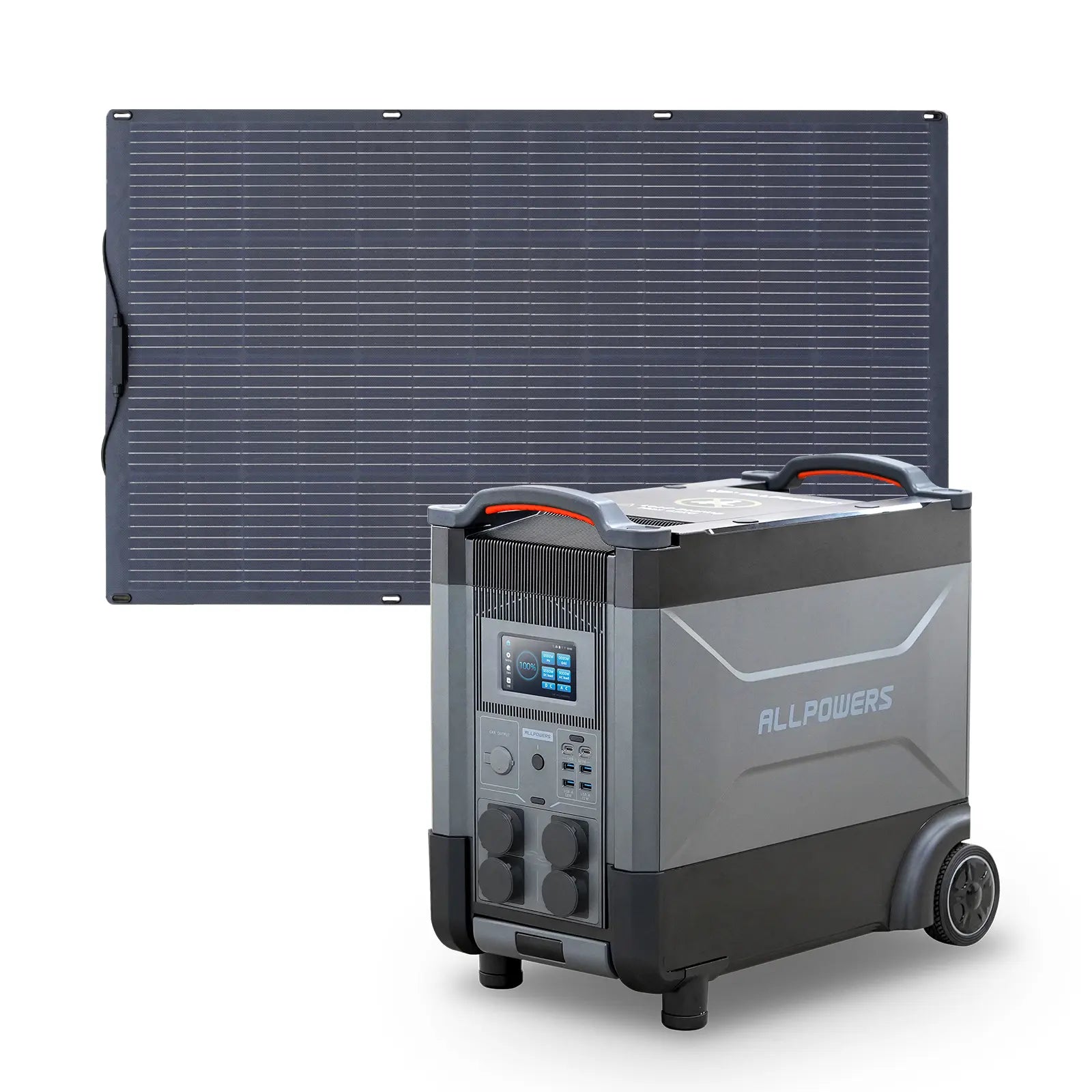 ALLPOWERS Solar Generator Kit 4000W (R4000 + SF200 200W Flexible Solar Panel)