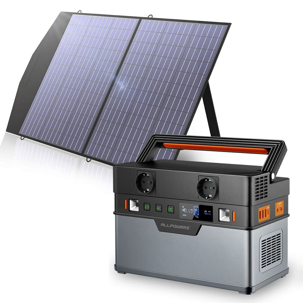 ALLPOWERS Solar Generator Kit 700W (S700 + SP027 100W Solar Panel)