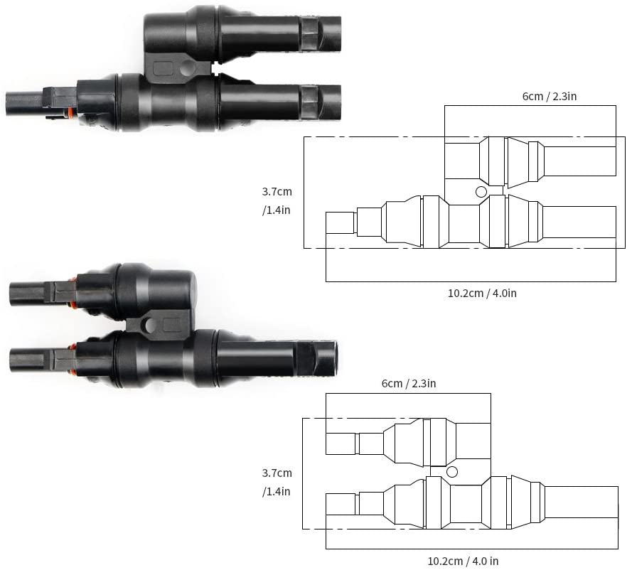 ALLPOWERS Branch Y type Solar Connectors