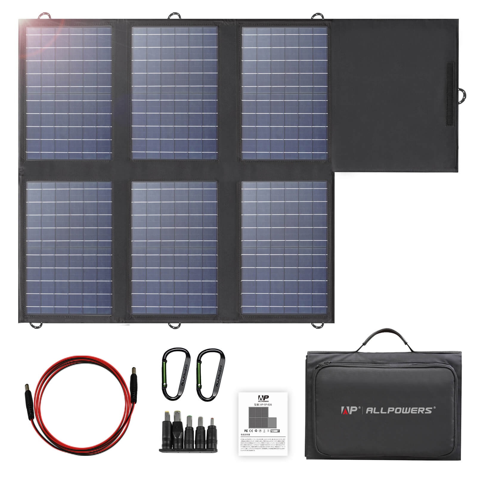 ALLPOWERS SP026 Foldable Polysilicon Solar Panel 60W