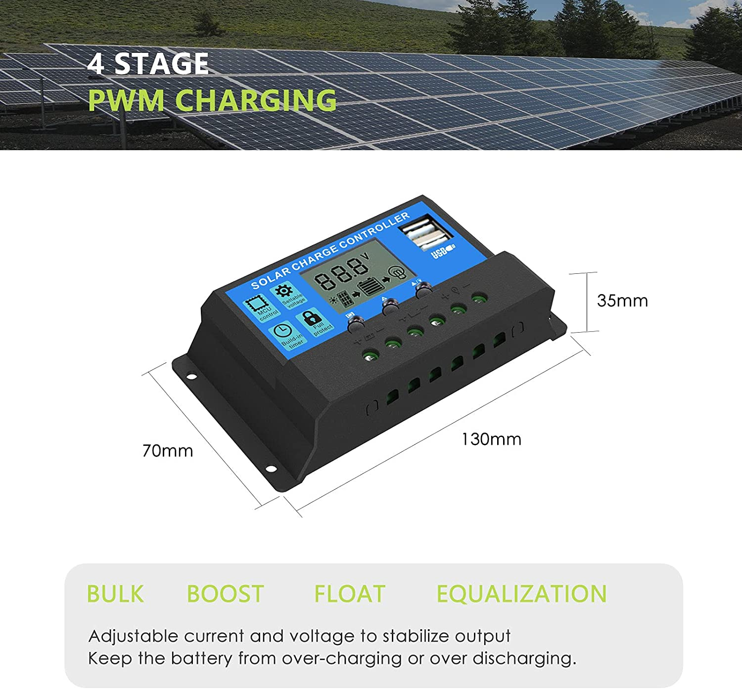 ALLPOWERS 30A Solar Charge Controller ALLPOWERS